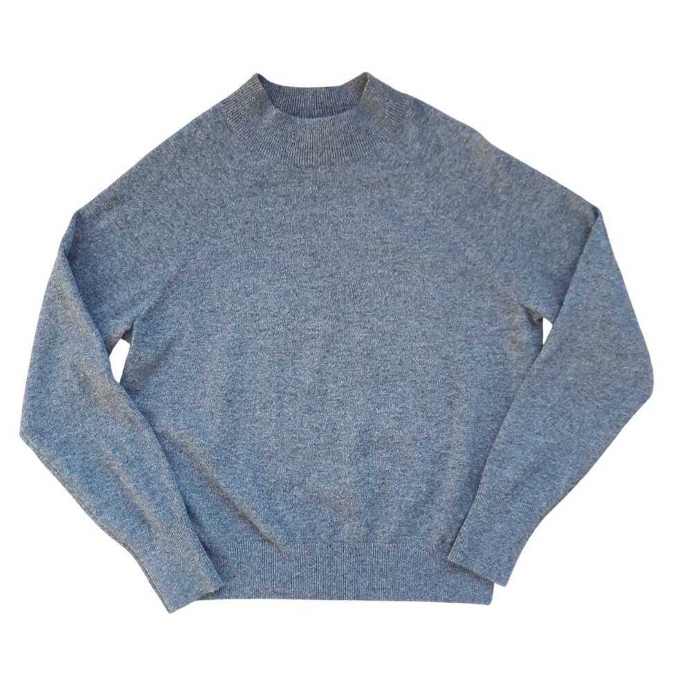 Everlane Cashmere Mockneck Sweater Small Gray